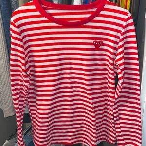 Comme Des Garcons T Shirts And Polos Red
